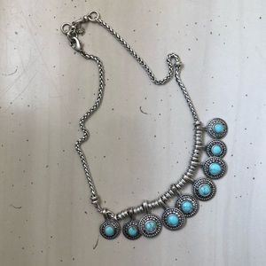 Lucky Brand Silver Turquoise Necklace